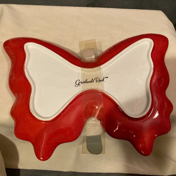 Grasslands Road-Butterfly Cheese Serving Tray W/Spreader/Knife-10" W-BRAND NEW - Picture 4 of 9